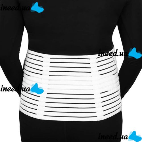 Elastic bandage Vitaly Prenatal Belt NJ-138 for pregnant women prenatal and postpartum, Breathable Belt for abdominal and back support with Velcro White