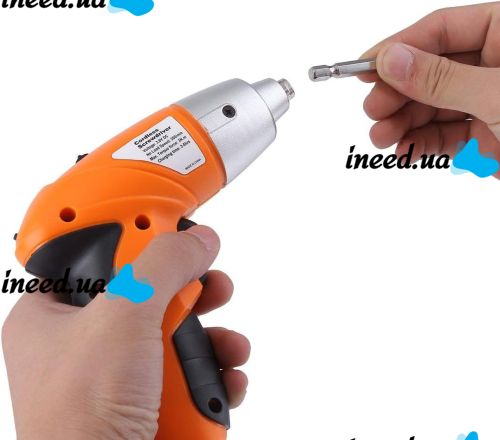 Беспроводная электроотвертка Tools Tuoye Cordless Screw, Аккумуляторный мини шуруповерт с 4 битами и адаптером, Электро отвертка 4 биты в комплекте