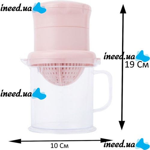 Ручная мини-соковыжималка Juicer XL-295 чашкой для фруктов, Универсальная соковыжималка фрешер для ягод с емкостью для сока XL 295
