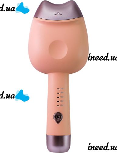 Ceramic Curling Iron 32 mm Egg Roll Stick XL-290 45W, Ceramic Curling Iron with Double Cylinder for Curls Pink