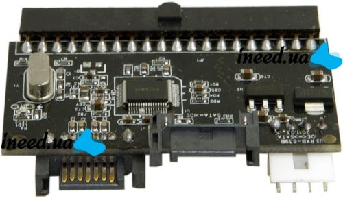 Переходник SATA IDE 100/133 адаптер двусторонний