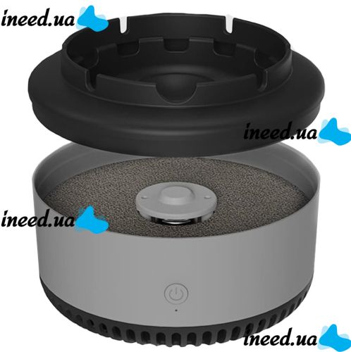 Умная бездымная пепельница Kayfovo Smokeless Ashtray Aroma 469-7 2 в 1 с функцией очистки воздуха для фильтрации пассивного курения от сигарет