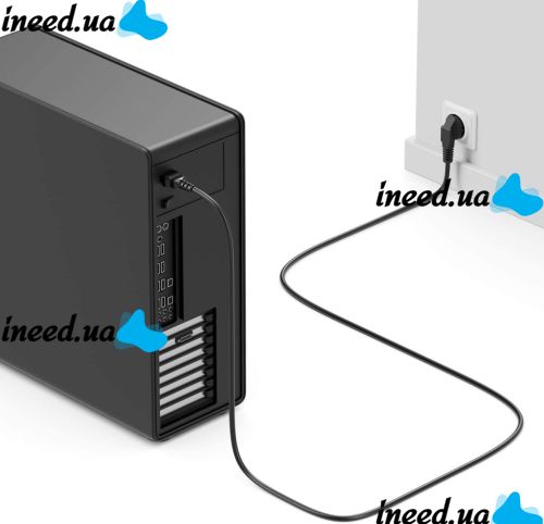 Сетевой шнур питания для PC компьютера и ноутбука 220-250V 10A 1.5 м, Кабель для блока питания, монитора