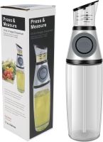 Кухонный дозатор для масла NBZ Press and Measure, стеклянная бутылка для масла и уксуса Oil Dispenser, нажимной диспенсер для жидких продуктов 500 мл