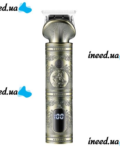Профессиональная беспроводная машинка VGR V-962 для стрижки волос 5W, Аккумуляторный триммер бритва для окантовки бороды и усов для мужчин Золотой