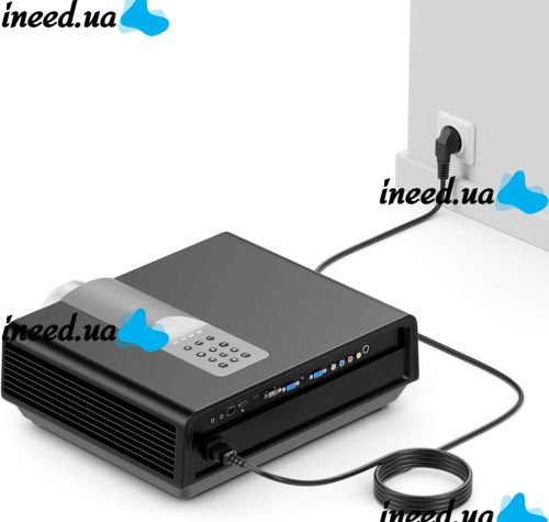 Сетевой шнур питания для PC компьютера и ноутбука 220-250V 10A 1.5 м, Кабель для блока питания, монитора