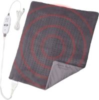 Успокаивающая массажная нагревательная грелка накидка Massaging Weighted Heating Pad для всего тела Тепловая флисовая электрогрелка плед с подогревом