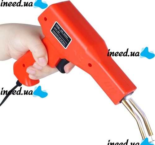 Электрический паяльник степлер Plastic Welding Gun H50 для пластика со скобами разных видов, Пистолет для пайки пластмассы и бамперов от сети 220V