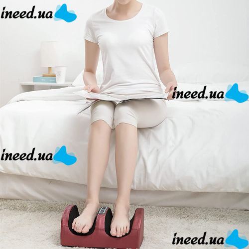 Foot Massager MP-2257 Vibrating Foot Massager, Electric Massager for Kneading feet and calves with Heating, Electric Massager Red