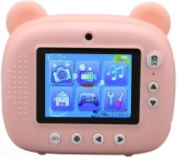 Kids DIY Instant Digital Camera M3 3 in 1 Polaroid digital camera for photos and videos on battery Pink