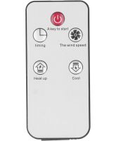 Настольный электрический обогреватель UKC PH-8006 900W с пультом ДУ и таймером, Керамический портативный тепловентилятор с дисплеем от сети Белый