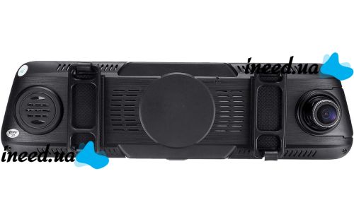 Автомобильный видеорегистратор зеркало DVR MR-810 10" дюймов с камерой заднего вида, сенсорным дисплеем Full HD  Авторегистратор V4 Android 2 камеры
