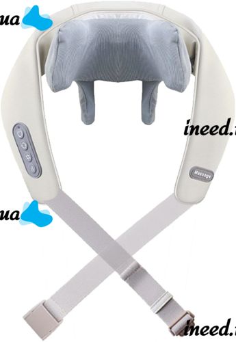 Electric Shock Massager Electric Neck Massager XL-653 Heated for Back, Shoulders and Neck, Rechargeable Roller Massager MAG-724 Grey
