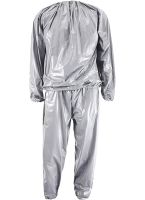 Костюм сауна для похудения Sauna Suit термо костюм Сауна Сьют похудение с эффектом сауны, Костюм-сауна весогонка для сгонки веса жиросжигания Серый