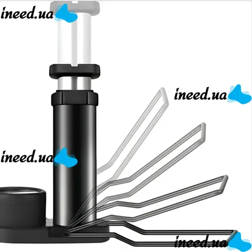 Велосипедный ножный насос Air pump AND S98-2409-Y с нипелем и манометром, Двухцилиндровый компрессор 160PSI для накачивания колес велосипеда и мячей