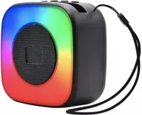Беспроводная Bluetooth колонка SPS LX-01 с RGB подсветкой для прослушивания музыки, Аккумуляторная блютуз акустика ATARC AT-620 FM-радио AUX от USB