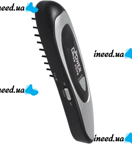 Electric Laser Comb Power Grow Comb BOS-25 against hair loss and for hair Growth with a manicure set for alignment on batteries Black