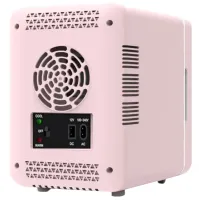 Косметический мини холодильник Adler AD-8085 4л с зеркалом и LED подсветкой для косметики 25W Silver Love JSD-18A1 от прикуривателя 12V и от сети