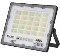 Уличный настенный светильник прожектор Solar Wall Lamp JX-007 400W на солнечной батарее с пультом, Фонарь с датчиком движения и солнечной панелью