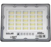 Уличный настенный светильник прожектор Solar Wall Lamp JX-007 400W на солнечной батарее с пультом, Фонарь с датчиком движения и солнечной панелью