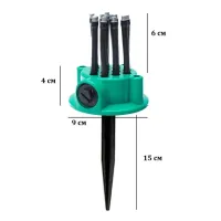 Спринклерний зрошувач насадка на шланг для поливу 12 в 1 розумна система Multifunctional Sprinkler Fresh Garden розпилювач дощуватель 360 градусів 