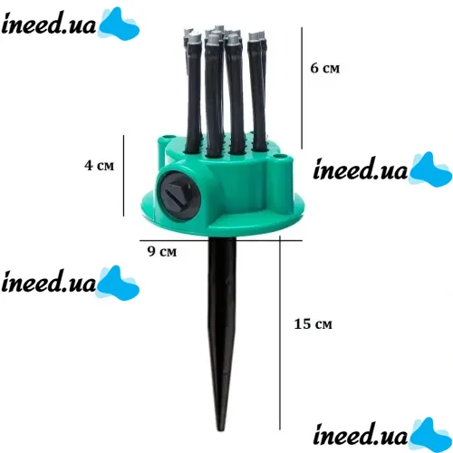 Спринклерний зрошувач насадка на шланг для поливу 12 в 1 розумна система Multifunctional Sprinkler Fresh Garden розпилювач дощуватель 360 градусів 