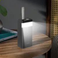 Внешний аккумулятор с быстрой зарядкой Power Bank Hoco J86 40000mAh 22.5W, Портативная батарея повербанк Хоко 18W с фонариком и ремешком Черный