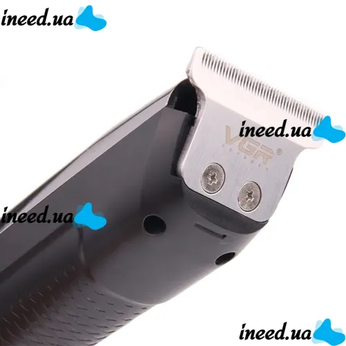 Бездротова акумуляторна USB машинка VGR V-008 для стрижки вусів і бороди, портативний акумуляторний тример бритва для чоловіків Сріблястий