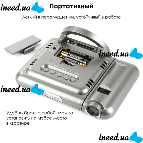Настольные часы с проектором времени Kronos DS-8190 метеостанция  Color Screen Calendar