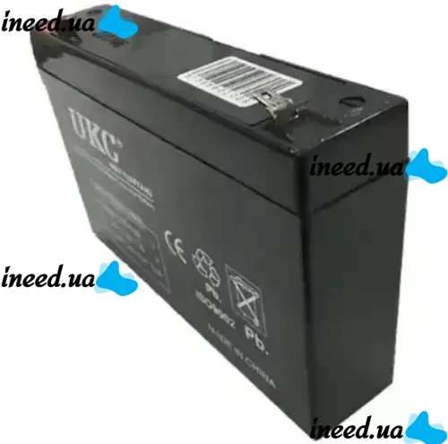 Гелевый аккумулятор Gel BATTERY UKC 6V 7A свинцово кислотная аккумуляторная батарея