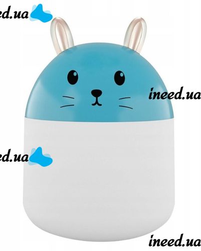 Настольный ультразвуковой увлажнитель воздуха ночник кролик Humidifier Rabbit ВА-12, Портативный USB Арома-диффузор с подсветкой, Ночник-увлажнитель