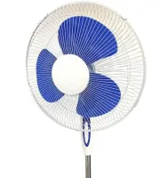 Напольный вентилятор WimpeX WX-1611 40 см stand fan 16" 100W с регулировкой высоты, Бесшумный вентилятор Вимпекс 100Вт на пол 3 скорости Белый