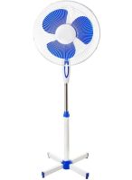 Напольный вентилятор WimpeX WX-1611 40 см stand fan 16" 100W с регулировкой высоты, Бесшумный вентилятор Вимпекс 100Вт на пол 3 скорости Белый