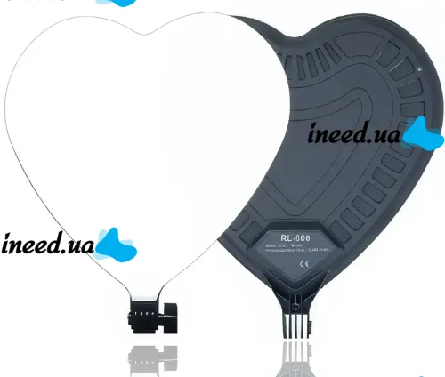 Светодиодная лампа для фото в виде Сердца LED Light RL-500 30x49 см без штатива для фото и видео, Студийная селфи лампа видеосвет 3 режима с пультом