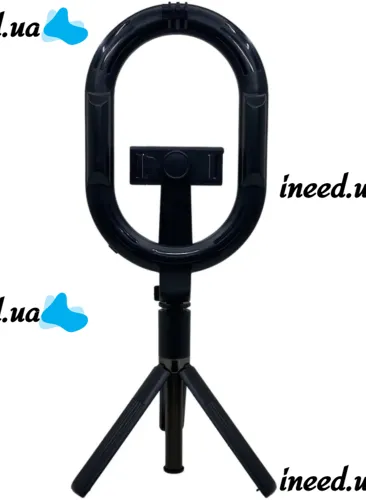 Телескопическая селфи палка тренога Selfie Stick A8 с кольцевой LED лампой для селфи, Монопод 100 см с подсветкой с держателем для телефона и пультом
