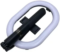 Телескопическая селфи палка тренога Selfie Stick A8 с кольцевой LED лампой для селфи, Монопод 100 см с подсветкой с держателем для телефона и пультом