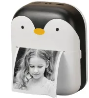 Детский беспроводной мини термопринтер Penguin GM05 для печати фотографий и этикеток, блютуз принтер Пингвин с термопечатью A8 для Android IOS