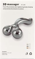 3D роликовий масажер для тіла Venko ZL-117 Anti-Cellulite антицелюлітний ручний ліфтинг для шкіри обличчя підборіддя шиї тіла, водонепроникний прилад