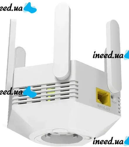 Беспроводной WI-FI репитер усилитель сигнала Repeater AND LV-WR56T до 300 Мбит/с WLAN ретранслятор расширитель диапазона вай фай роутера 6 антенн