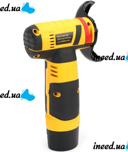 Аккумуляторная болгарка шлифмашина DeWalt DCG125N на 2 аккумулятора 12V 2Ah, Беспроводная угловая шлифовальная машина турбинка 75 мм Деволт в кейсе