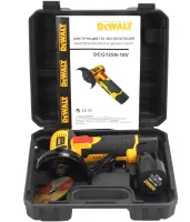Аккумуляторная болгарка шлифмашина DeWalt DCG125N на 2 аккумулятора 12V 2Ah, Беспроводная угловая шлифовальная машина турбинка 75 мм Деволт в кейсе