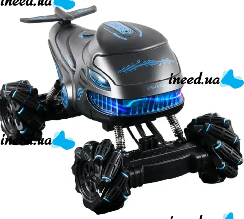 Игрушечная детская машинка автомобиль Акула S-Drift S883 с пультом ДУ, Гоночная машина 2,4 ГГц с подсветкой и паром на радиоуправлении для детей