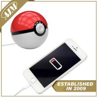 Портативное зарядное устройство Power Bank 10000 mAh в виде Pokeball, в форме Покебол из Мультфильма Pokemon