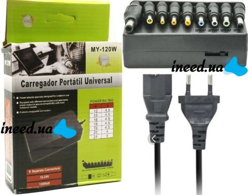 Universal Laptop charger laptop JY-120W AC Adapter Power Supply 8 Connectors, Universal adapter MY-120W