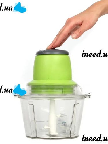 Electric Chopper with Two-tier Blade Leomax Zipper Green ZS-8986 300w 6 in 1 Universal Kitchen Blender Green Chopper Blender