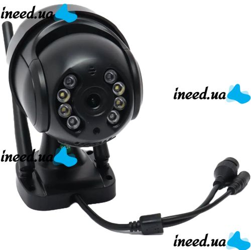 Уличная поворотная IP камера видеонаблюдения CAMERA CAM 6 N3 WIFI 360/90 2.0mp наружного наблюдения с удаленным доступом Y08 Черная