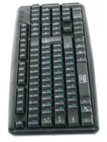 Проводная компьютерная клавиатура CBR KB107 107 клавиш + переключение языка одной кнопкой для ПК PC, игровая мембранная клавиатура для геймеров