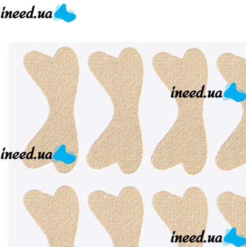 Набор пластырей Elastic Toenail Correction Sticker 50 шт для коррекции врастающих ногтей Телесный пластырь наклейка для устранения вросшего ногтя