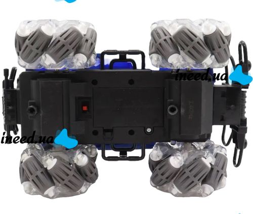 Детская машинка джип Yuqi Off Road с пультом управления с фигурными колесами, Аккумуляторный внедорожник 1:16 на радиоуправлении для детей Синий