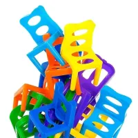 Настольная развивающая игра Chair Stacking Стулья балансиры 36 стульев, Игра башня дженга Балансирующие стулья для развития мелкой моторики от 6 лет
